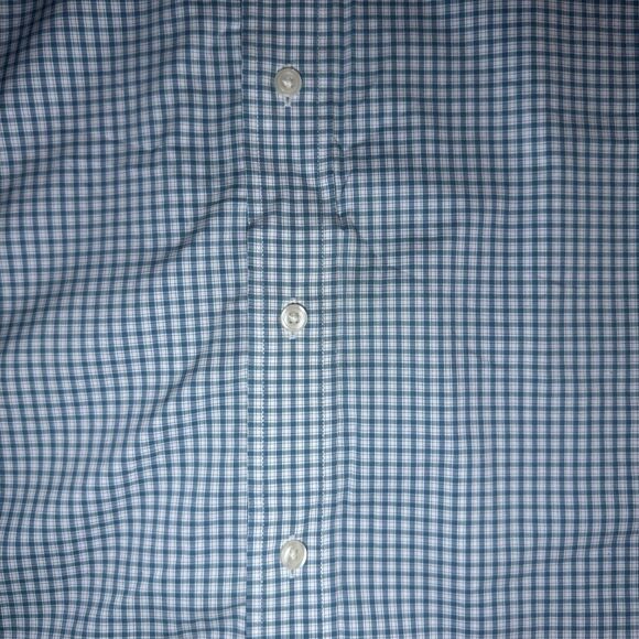 Mens TravelSmart Roundtree & Yorke Long Sleeve ButtonDown Shirt Blue/white 3XT - Picture 4 of 6